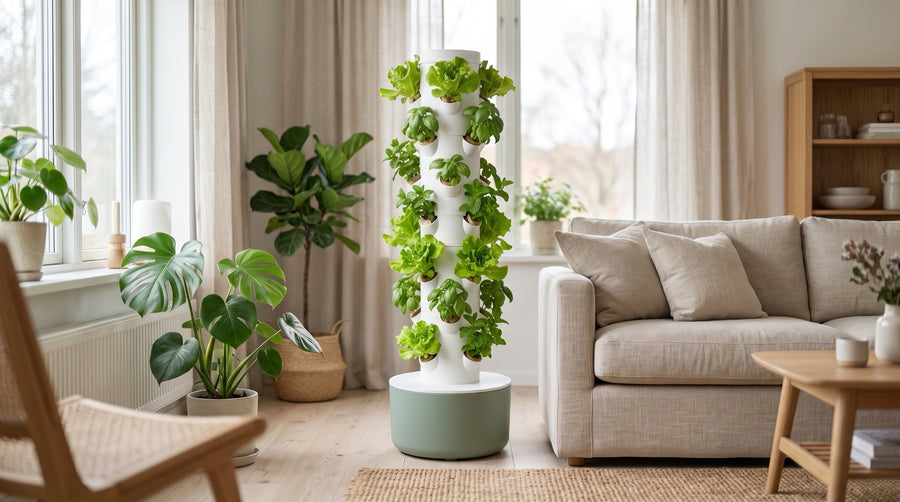 In the living room